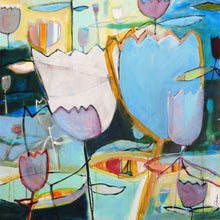 Load image into Gallery viewer, LEBLANC - Sylvain - A demi-mots - Media mix - 36x36"  $ 2700.