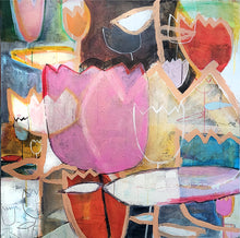 Load image into Gallery viewer, LEBLANC - Sylvain - Je ne me suis pas retourne - media mix - 42x42'' $ 3500.