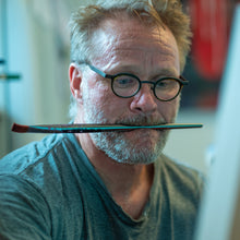 Load image into Gallery viewer, LEBLANC - Sylvain - A demi-mots - Media mix - 36x36"  $ 2700.