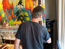 Load image into Gallery viewer, Caouette, Raymond -Journee d'orage - 48x12" - Oil on canvas