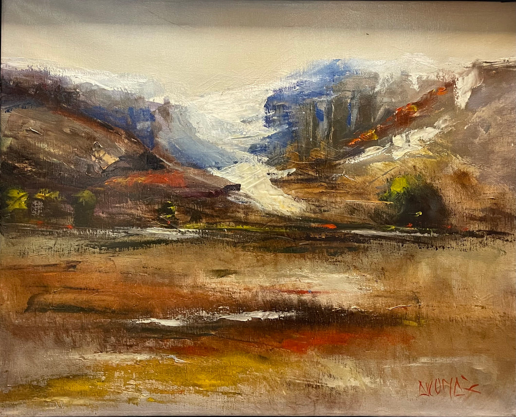AROMAZ, Carlos - The Rockies / Les Rocheuses - Oil, 24x30