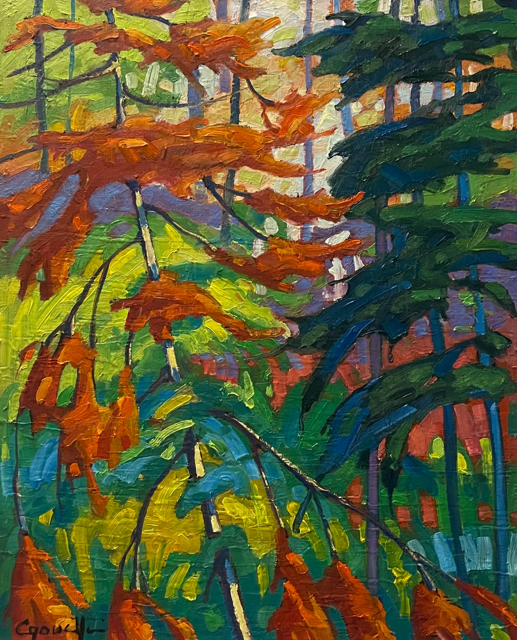 CAOUETTE, Raymond - Le Charme - Oil, 22x18
