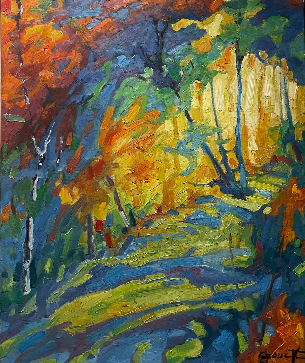 CAOUETTE, Raymond - Vibration Passagère - Oil, 24x20