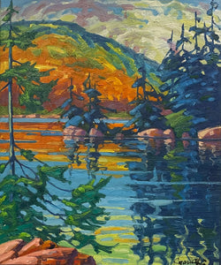 CAOUETTE, Raymond - Rivière d'Automne - Oil, 24x20