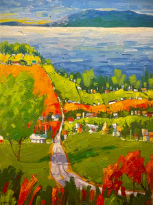CAOUETTE, Raymond - Éclatement d'été - Oil, 40x30