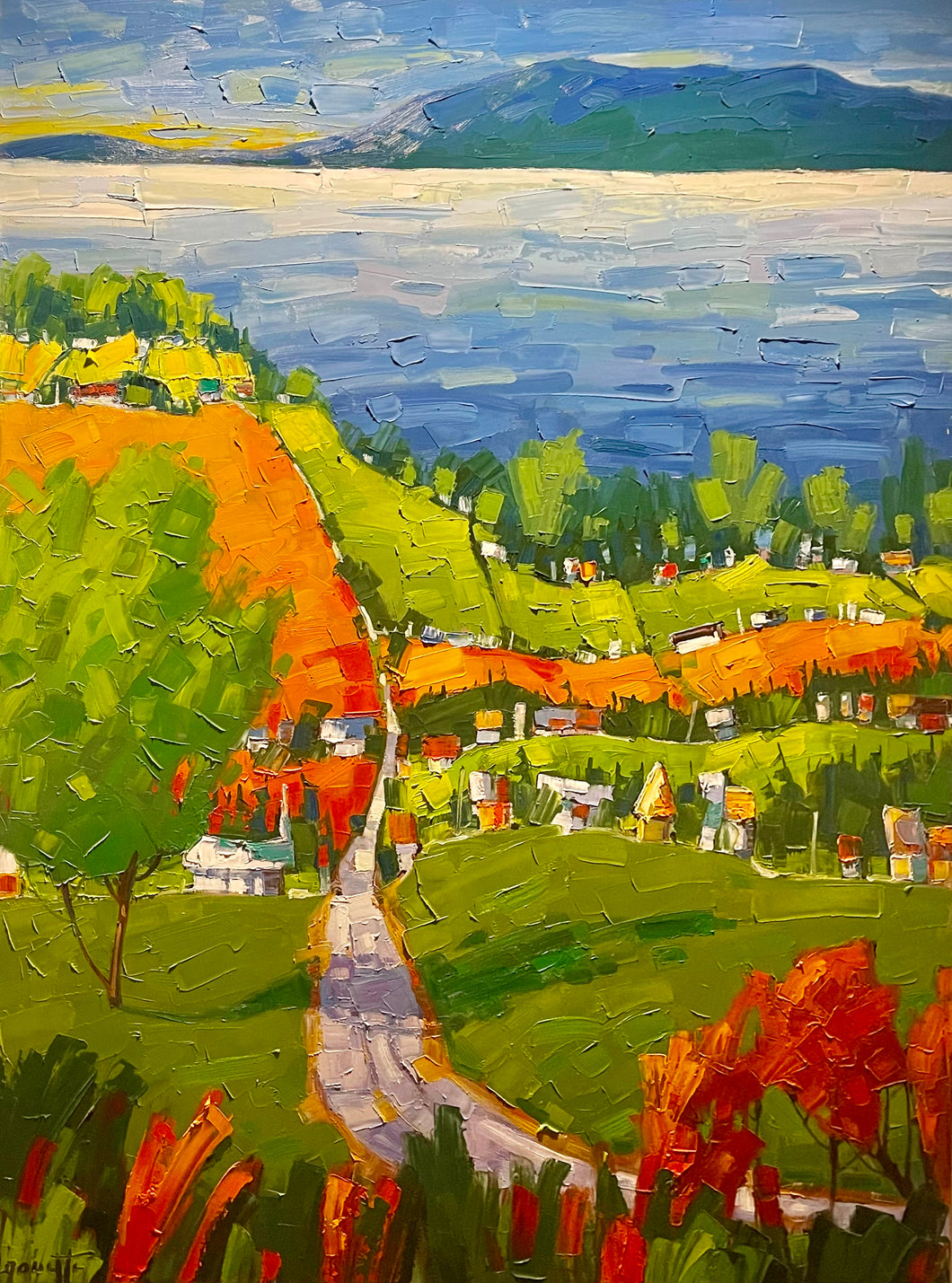 CAOUETTE, Raymond - Éclatement d'été - Oil, 40x30