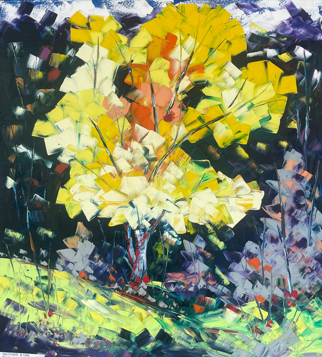 GAUTHIER, Gaetan - Spectacle Jaune - Oil, 40x30
