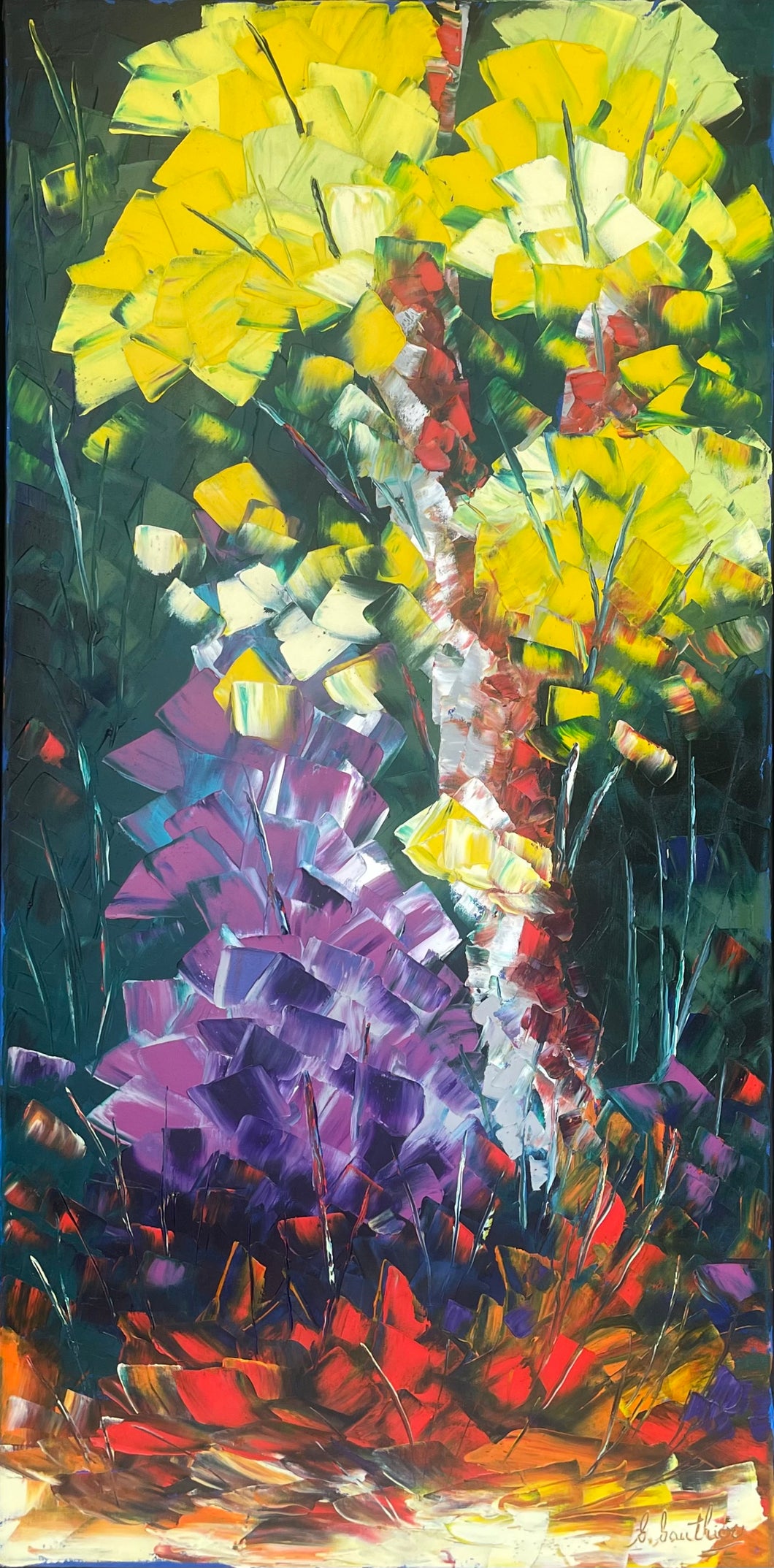 GAUTHIER, Gaetan - Etrange Forêt - Oil, 48x24