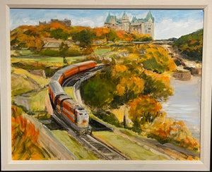 CUNNINGHAM, Peter - Ottawa Train Station Circa 1950-60s - Acrylic