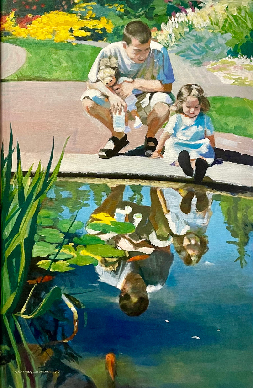 LOVELACE, Shannon - Koi Pond - Oil, 30x20