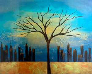 SCHUTTAN, Karen - Rural Meets Urban - Huile, 24x30