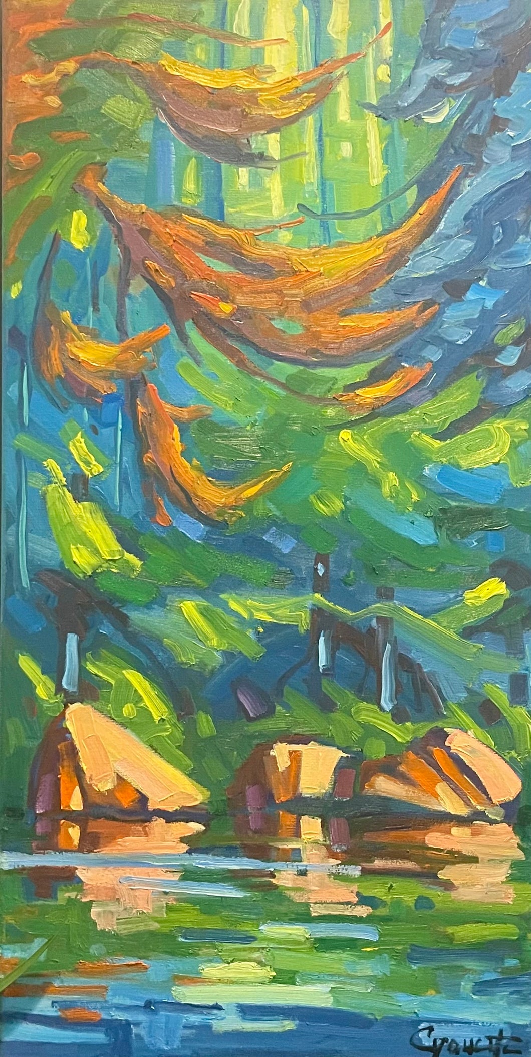 CAOUETTE, Raymond - Melodie de Melese - Oil, 24x12