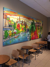 Load image into Gallery viewer, Caouette, Raymond - Ottawa Rideau Canal - 60x156&quot; - Oil on canvas
