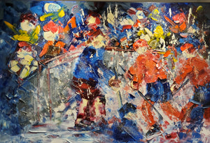 Gauthier, Gaetan - Samedi Soir - oils on canvas by spatula - 24x36"