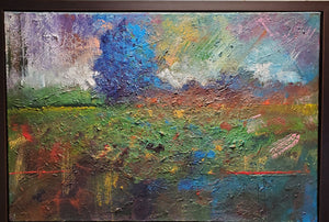Marshall, Joe Foster - Blue Landscape - 24x36" - oil on canvas