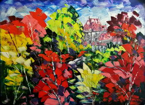 Gauthier, Gaetan - Castel Rose - 30x40" - original canvas  $ 58./month