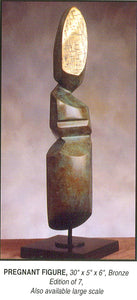 CHEROKEE, LT - Gaia - Pregnant Figure - Original Bronze, 30"