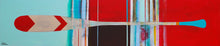 Load image into Gallery viewer, LEBLANC, Sylvain - Aviron verte rouge - 15x72&quot; or 72x15&quot; - technique mixte - mixed media
