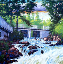Load image into Gallery viewer, CAOUETTE, Raymond - Les Chutes du moulin - OIl, 48x48&quot;
