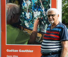 Load image into Gallery viewer, Gauthier, Gaetan- L&#39;automne de l&#39;âge  oil/canvas  $ 950.    $ 30./mois /month
